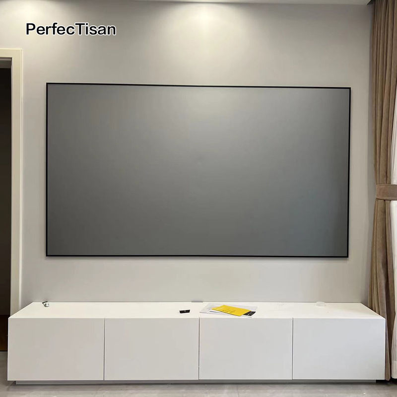 3D 4k Projector Screens 100 Inch Black Diamond Alr Screen For Long Throw