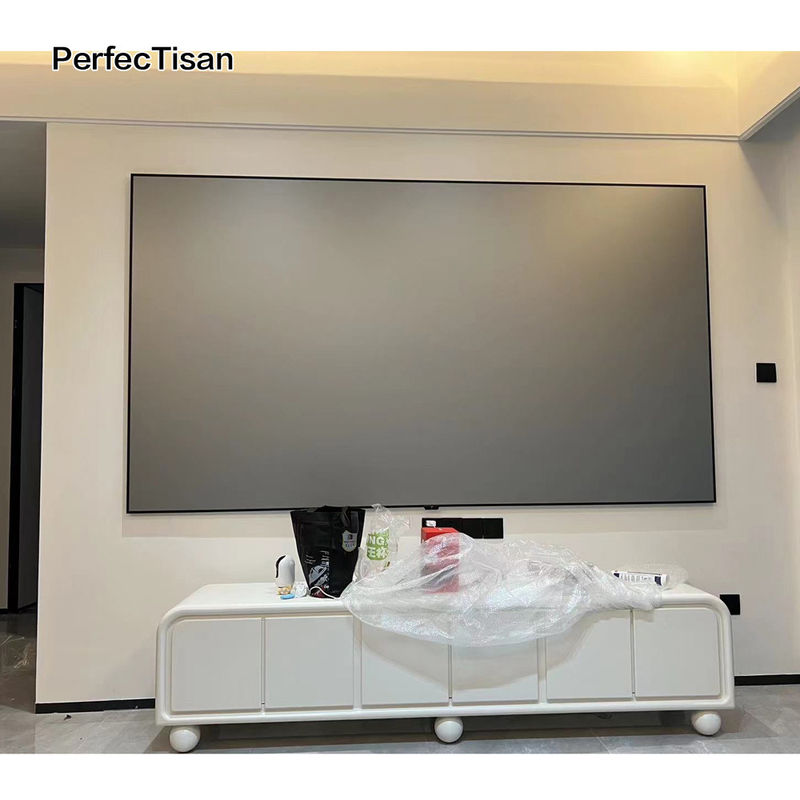 3D 4k Projector Screens 100 Inch Black Diamond Alr Screen For Long Throw