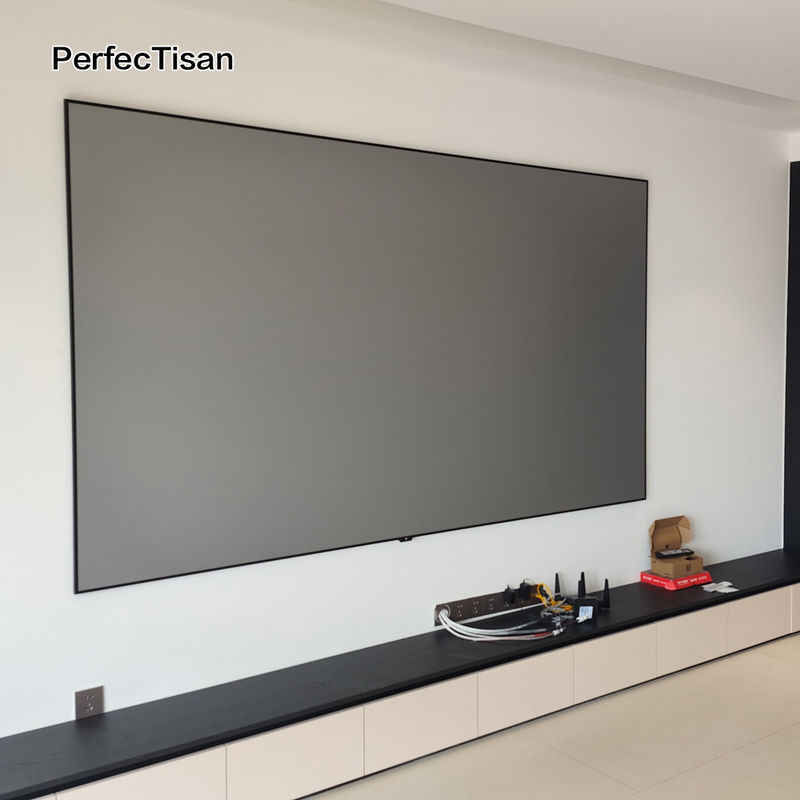 3D 4k Projector Screens 100 Inch Black Diamond Alr Screen For Long Throw