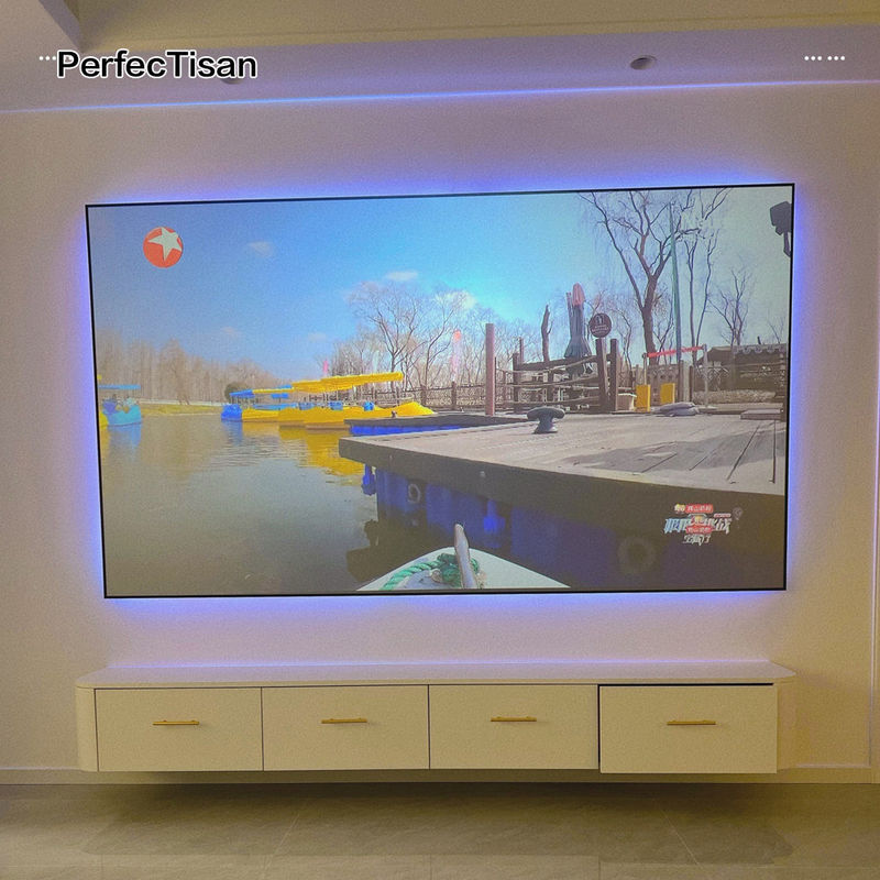 3D 4k Projector Screens 100 Inch Black Diamond Alr Screen For Long Throw