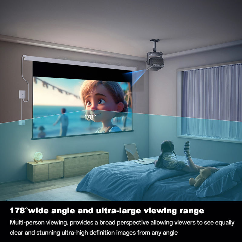ALR Large Size Projector Screen 150 Inch Electric Motorized Projector Screen 4K