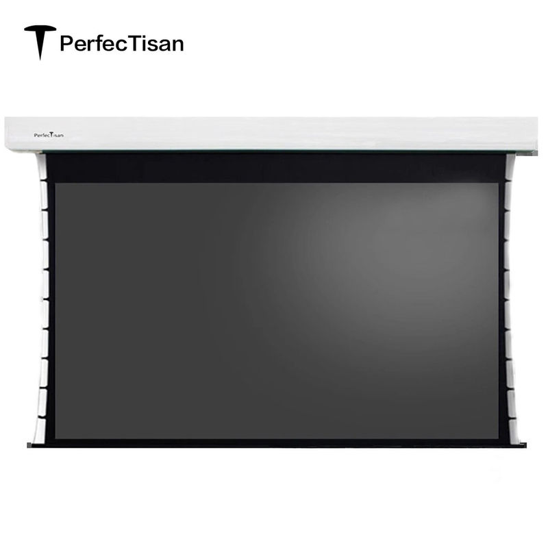 Motorized Electric Projection Screens Large Size Pull Down Projector Screen 150 Inch
