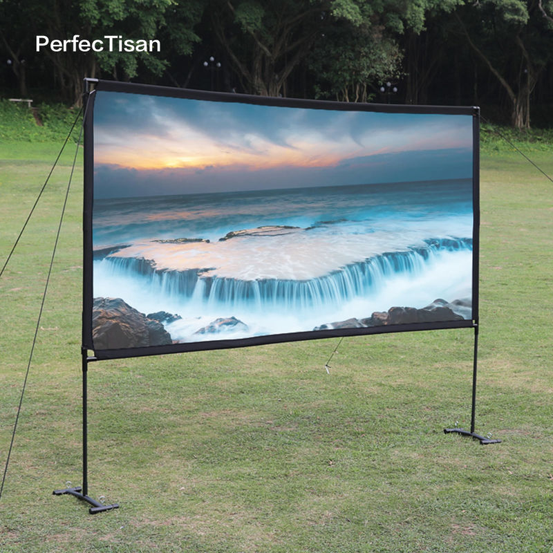 100 120 Inch Outdoor Portable Projector Screen Waterproof Fast Fold Projector Screen