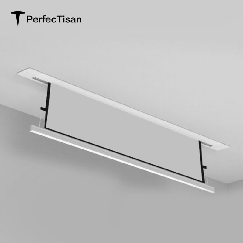 80 Inch - 120 Inch Drop Down Screen 8k Alr Cinema Screen With Tab Tensioned