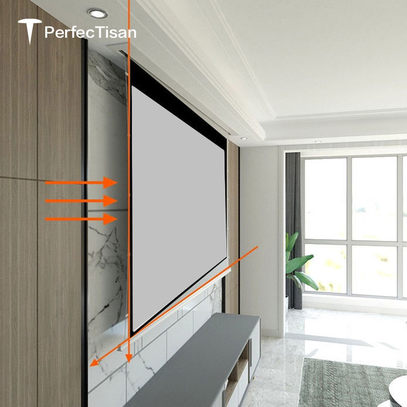 80 Inch - 120 Inch Drop Down Screen 8k Alr Cinema Screen With Tab Tensioned