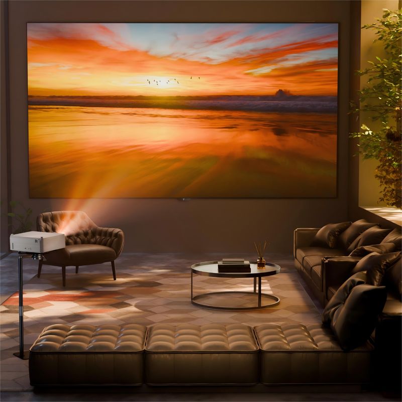 Large View Angle Fixed Frame Screen 80 Inch - 120 Inch Alr Projector Screen