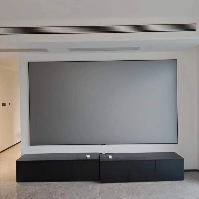 Large View Angle Fixed Frame Screen 80 Inch - 120 Inch Alr Projector Screen