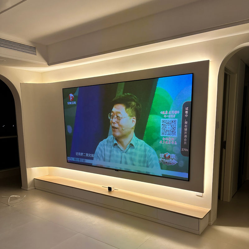 Large View Angle Fixed Frame Screen 80 Inch - 120 Inch Alr Projector Screen