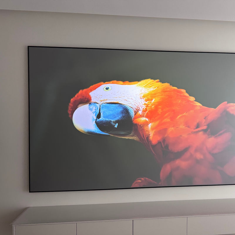 Large View Angle Fixed Frame Screen 80 Inch - 120 Inch Alr Projector Screen