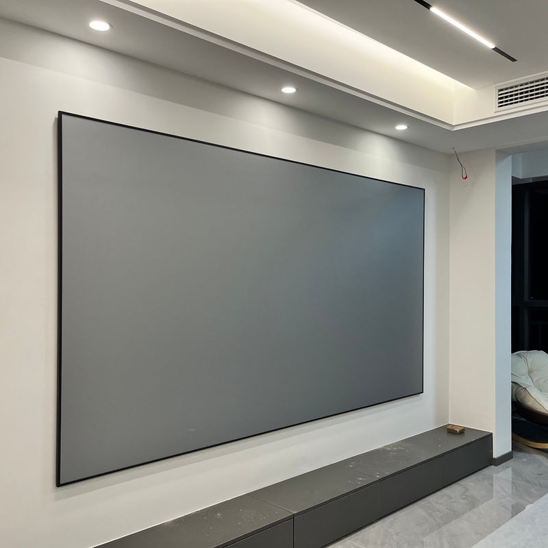 Large View Angle Fixed Frame Screen 80 Inch - 120 Inch Alr Projector Screen