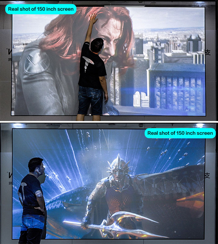 120 Inch - 200 Inch Fixed Frame Projection Screen Long Throw Movie Projector Screens