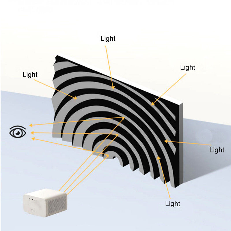 100 Inch Fixed Frame Screen 8K Fresnel ALR Projector Screen Ultra Wide Viewing Angle