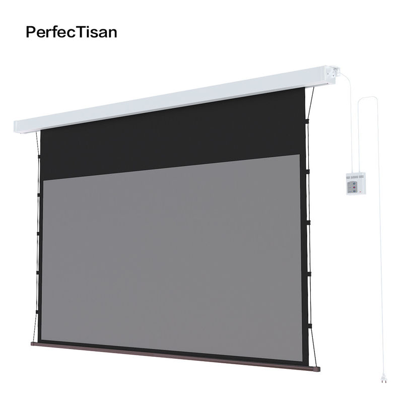 Indoor Electronic Movie Screen 120 Inch Electric Projector Screen With Remote Control