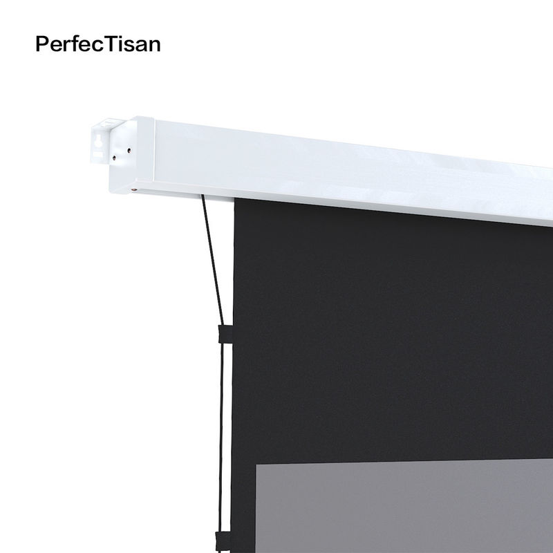 Indoor Electronic Movie Screen 120 Inch Electric Projector Screen With Remote Control