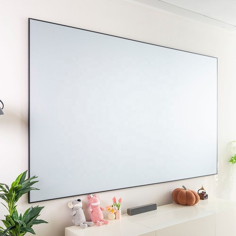 Ultra Thin Frame Projector Screens 80 Inch - 200 Inch Ambient Light Projector Screen For Home Theater
