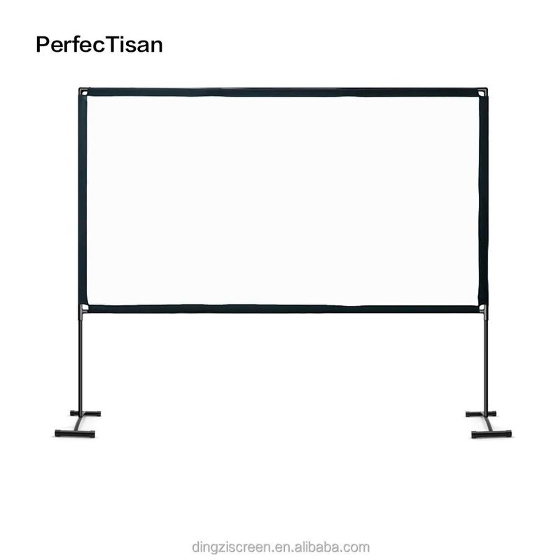 Portable Outdoor Folding Projector Screen 100 Inch / 120 Inch Fast Fold Projector Screens