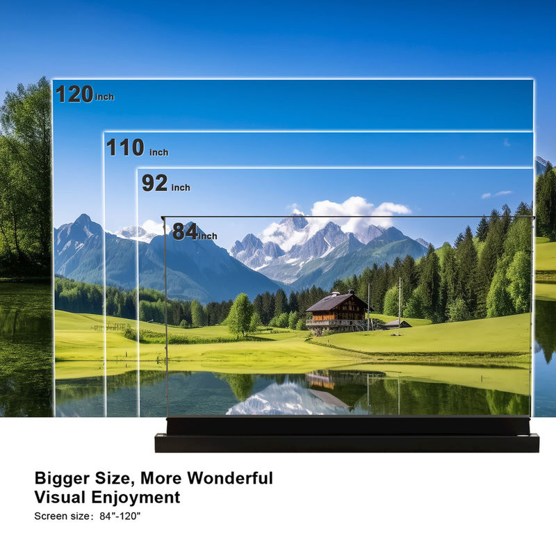 PVC Motorized Projection Screens 90 Inch Screen For Ultra Short Throw Projector