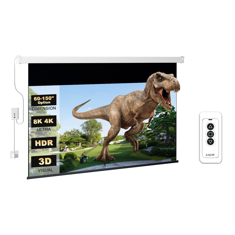 16:9 Drop Down Screen 150 Inch 200 Inch 300 Inch Motorized Projector Screens