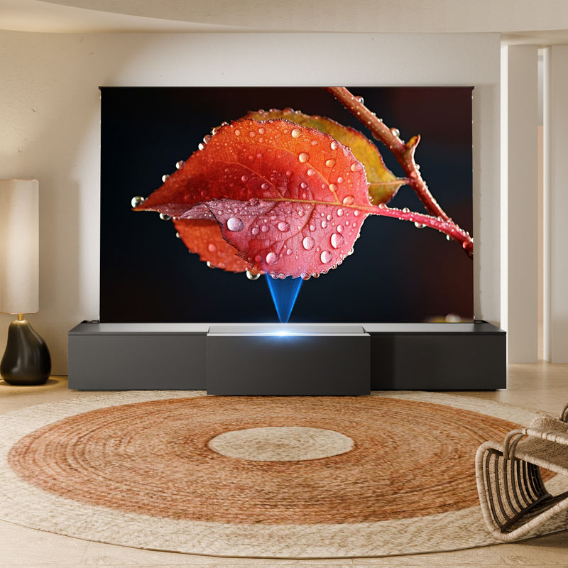 100 Inch - 130 Inch Projection Screen Cabinet Smart Ultra Short Throw Projector TV Stand