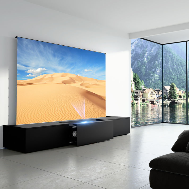 Laser Smart TV Cabinets 100 inch 120 Inch 130 Inch Cabinet For Short Throw Projector