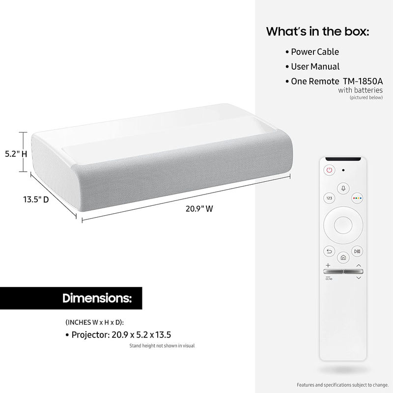 HOME Ultra Short Throw Laser Projectors Smart 4k Short Throw Projectors For Samsung