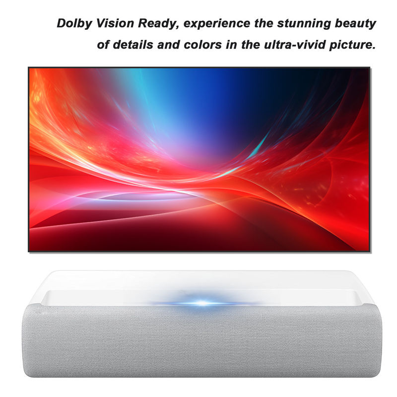 Smart Triple Laser Projector 130 Inch Laser Short Throw Projectors 4K For Samsung