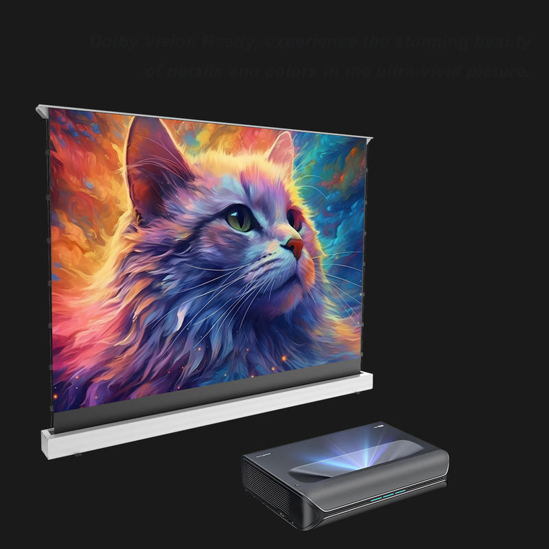 2400 Lumens Ultra Short Throw Projector 4k Tri Color Laser Projector For NexiGo Aurora Pro