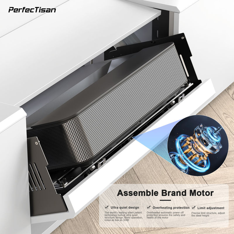 Smart Projector Cabinets White Ultra Short Throw Projector Stand OEM Motorized Laser TV Cabinet