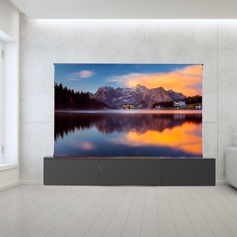 100 Inch - 130 Inch Projection Screen Cabinet Smart Ultra Short Throw Projector TV Stand