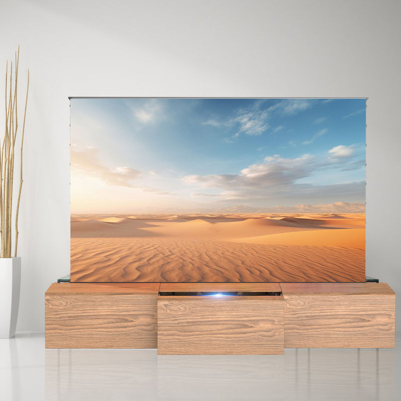 Home Cinema UST Projector Cabinet Customized TV Stand For Short Throw Projector