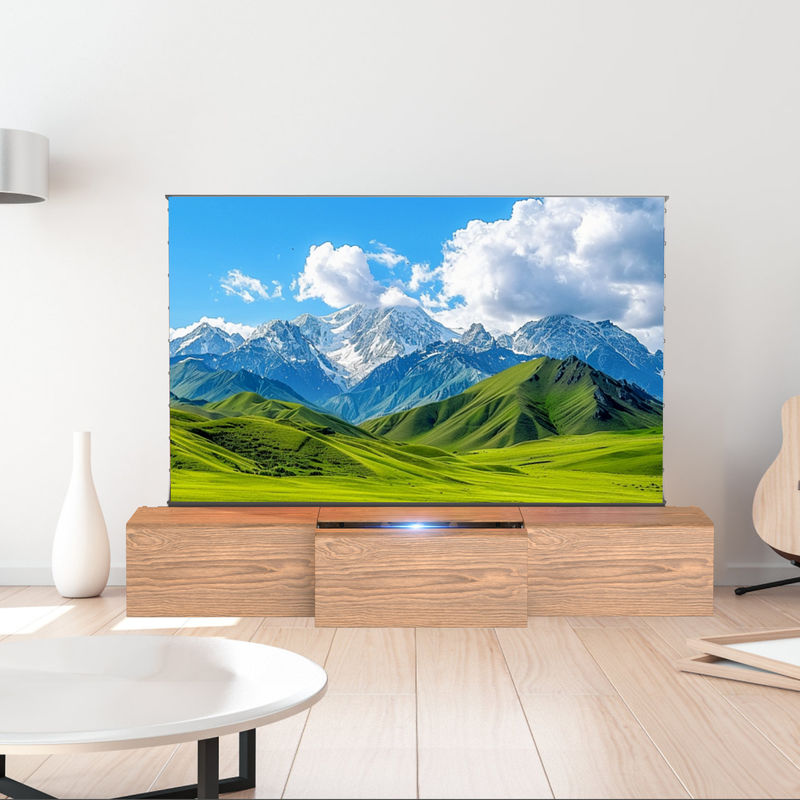 Home Cinema UST Projector Cabinet Customized TV Stand For Short Throw Projector