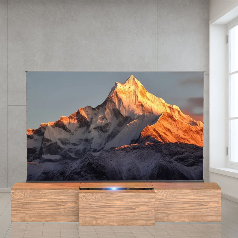 Home Cinema UST Projector Cabinet Customized TV Stand For Short Throw Projector