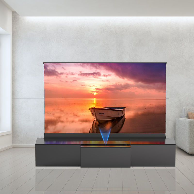 100 120 150 Inch Telescopic TV Cabinet Intelligent Short Throw Projector Cabinet