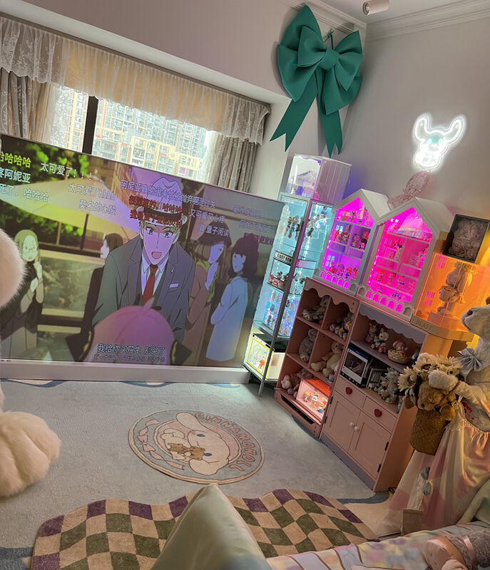 Motorized Floor Rising Screen 90 inch projection screen compatible with ultra short throw laser projectors providing performance for business