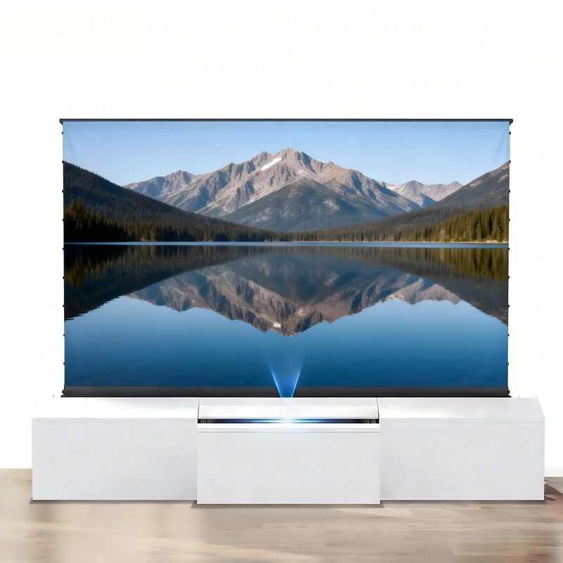 Sleek Motorized Laser TV Cabinet Designed for Modern UST Projector Setups