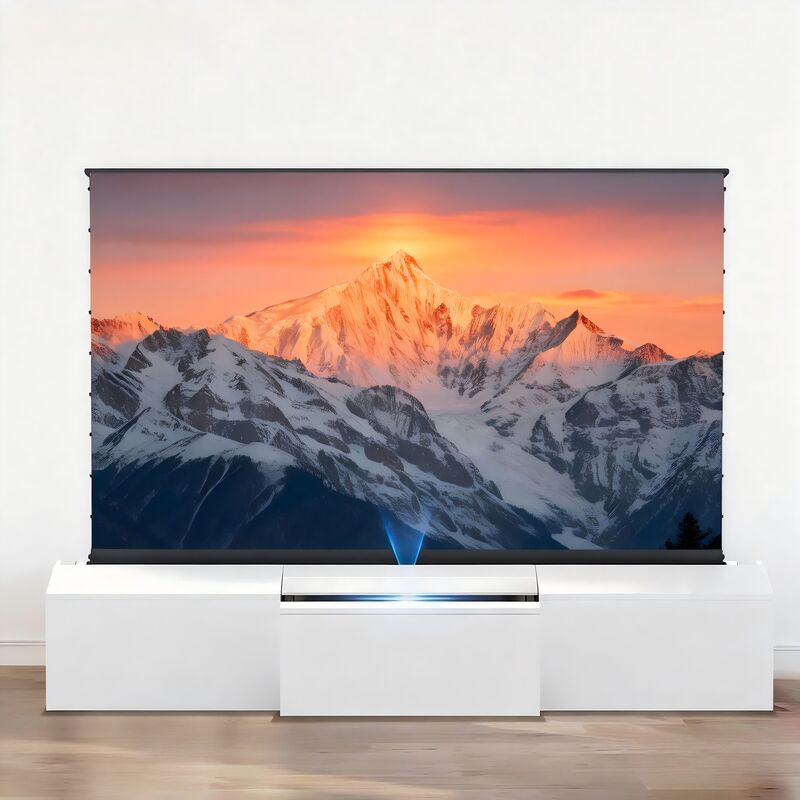 Sleek Motorized Laser TV Cabinet Designed for Modern UST Projector Setups