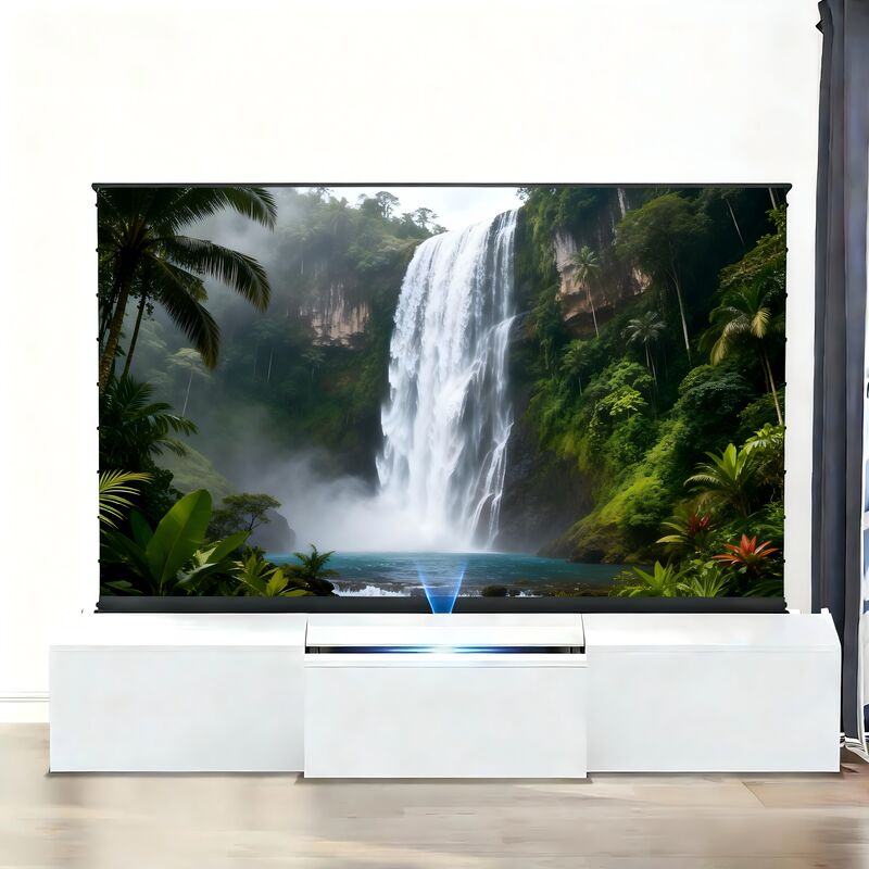 Sleek Motorized Laser TV Cabinet Designed for Modern UST Projector Setups
