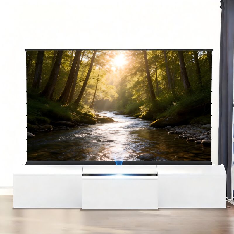 Modern Home Theater Solution Automated Telescopic Laser TV Cabinet for Laser Projectors