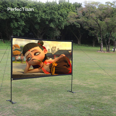 100 120 Inch Outdoor Portable Projector Screen Waterproof Fast Fold Projector Screen