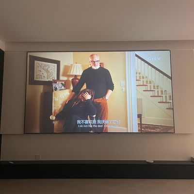 8K 3D Fixed Frame Screen Fresnel Anti Light Projector Screen