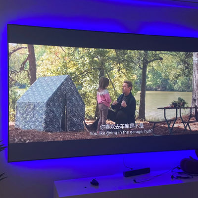 Long Throw Fixed Frame Screen 16:9 ALR Projector Screens 100 Inch