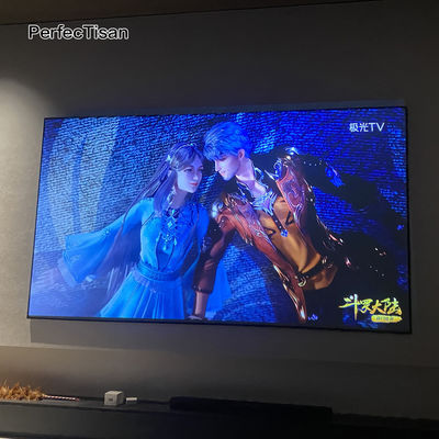 ALR Fixed Frame Projector Screen 100 Inch UST Fresnel Screen Daytime