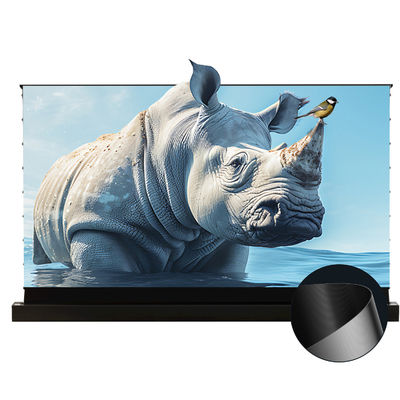 Motorized Tension Floor Rising Screen PVC UST Alr Projector Screen