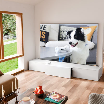 Modern Ultra Short Throw Projector Furniture Luxury Living Room Storage TV Cabinet White