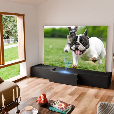 Smart Telescopic TV Cabinet Automated Sliding TV Cabinet Black