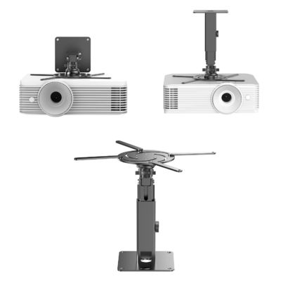Full Motion Projector Ceiling Mount Adjustable Height Extendable Projector Mount Gray