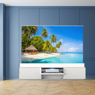 100 120 150 Inch Projector TV Stands Intelligent Projector Screen Cabinet