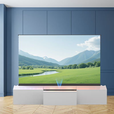 Living Room UST Projector TV Stand White Smart TV Cabinet Luxury