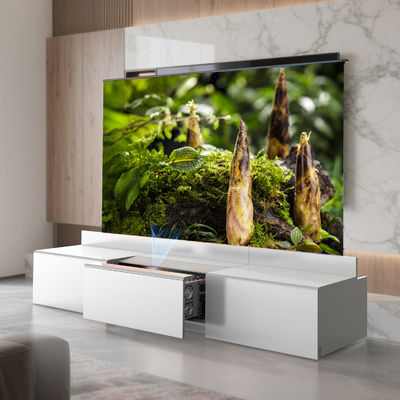 Wooden Sliding TV Cabinet 50Hz / 60Hz TV Stand With Projector Cabinet