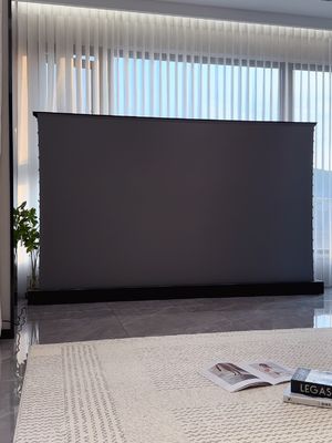 পিভিসি মোটরাইজড প্রজেকশন স্ক্রিনস আল্ট্রা শর্ট থ্রো প্রজেক্টরের জন্য 90 ইঞ্চি স্ক্রিন